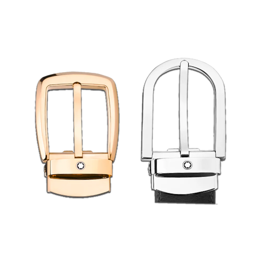 Montblanc® Set aus verstellbarem Ledergürtel mit 2 Gürtelschnallen – Eleganz und Vielseitigkeit für jeden Anlass