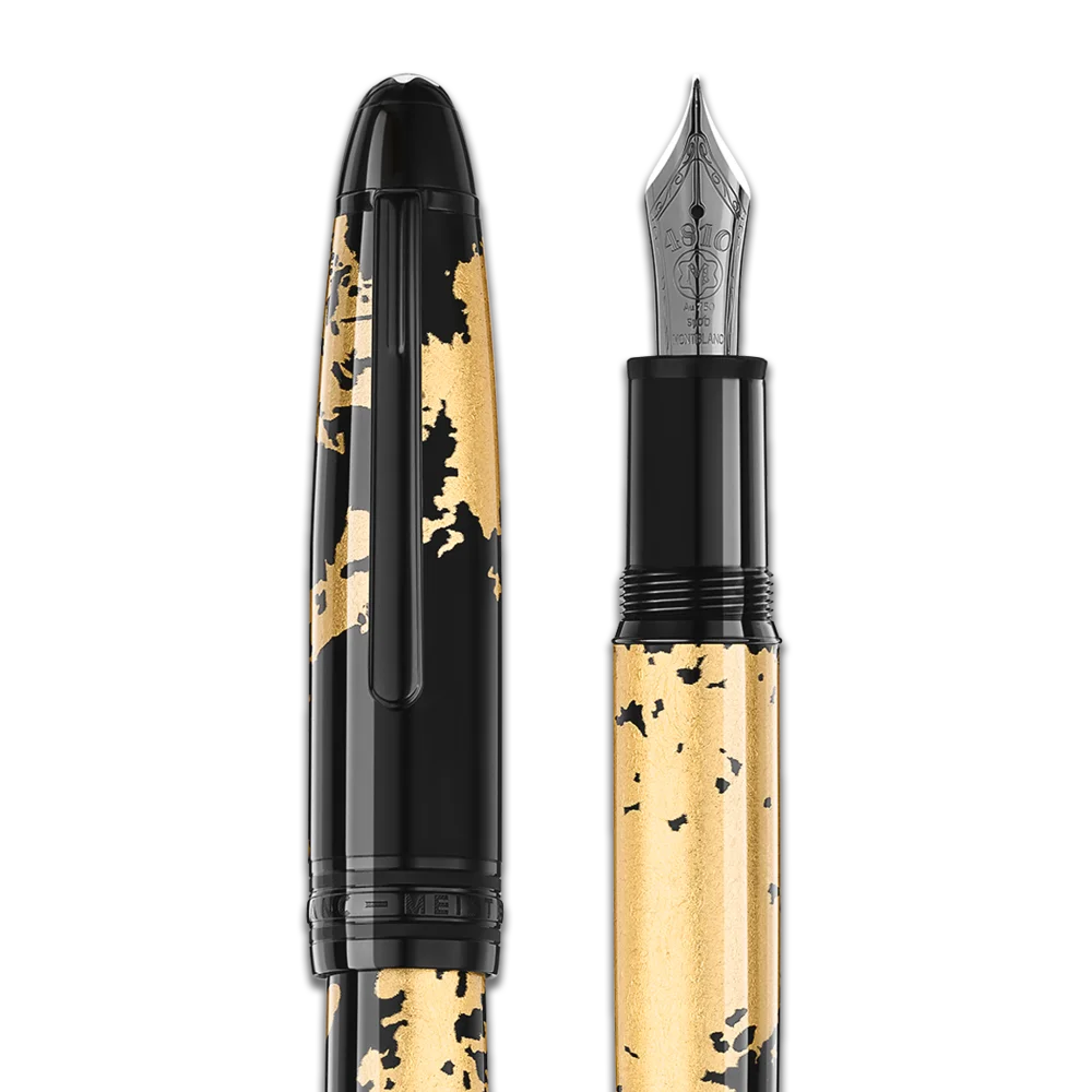 Montblanc® Meisterstück Solitaire Calligraphy Fountain Pen Gold Leaf