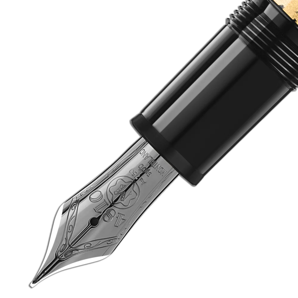 Montblanc® Meisterstück Solitaire Calligraphy Fountain Pen Gold Leaf