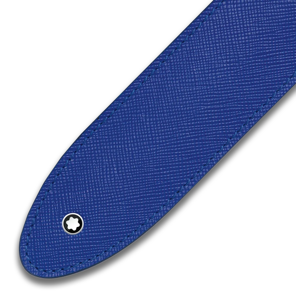 Exklusives Montblanc® Sartorial Etui Electric Blue – hochwertiges Designer-Etui aus vollnarbigem Kalbsleder, luxuriöses Schreibgeräte-Accessoire bei Montblanc Boutique Kitzbühel
