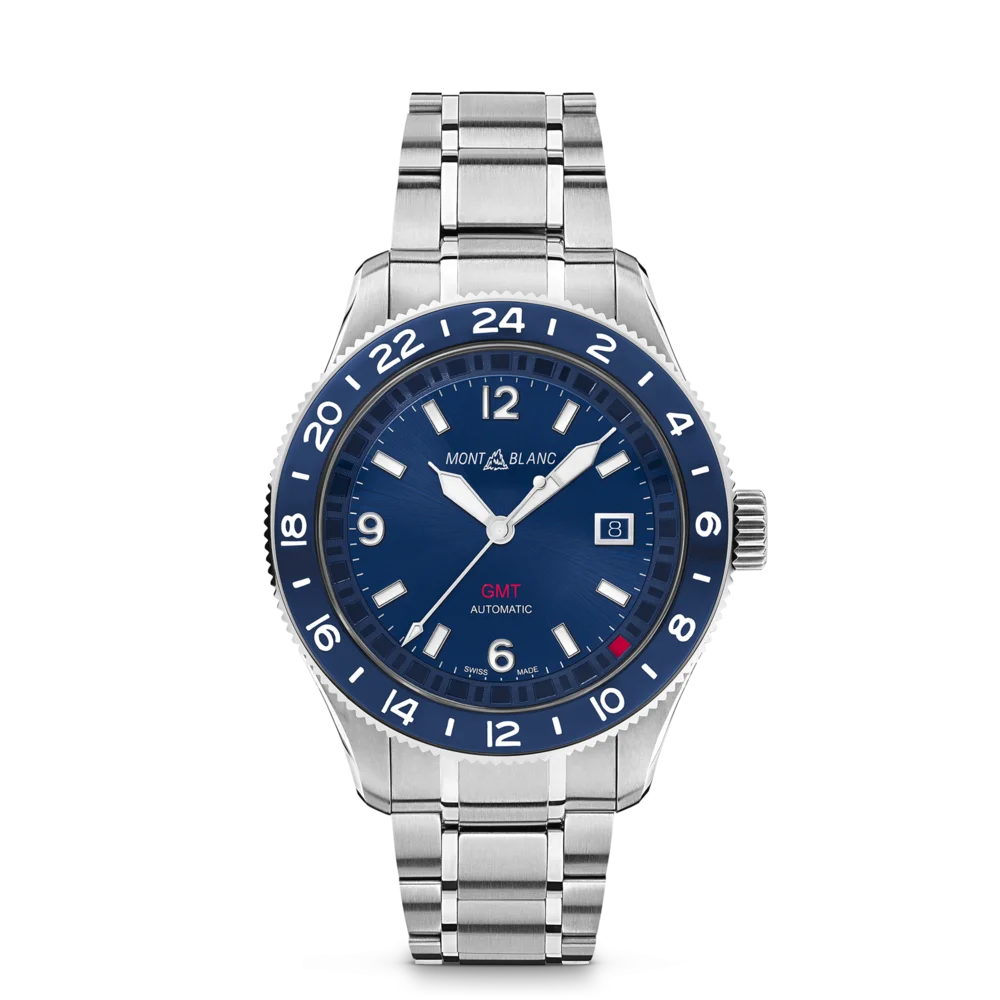 Hochwertige Montblanc 1858 GMT Uhr für Vielreisende und Profis Tirol