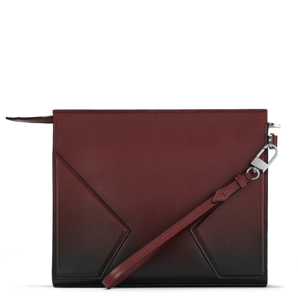 Montblanc Meisterstück Pochette Bordeaux – luxuriöses Kalbsleder-Etui mit Sfumato-Effekt, exklusiv bei Montblanc Boutique Kitzbühel