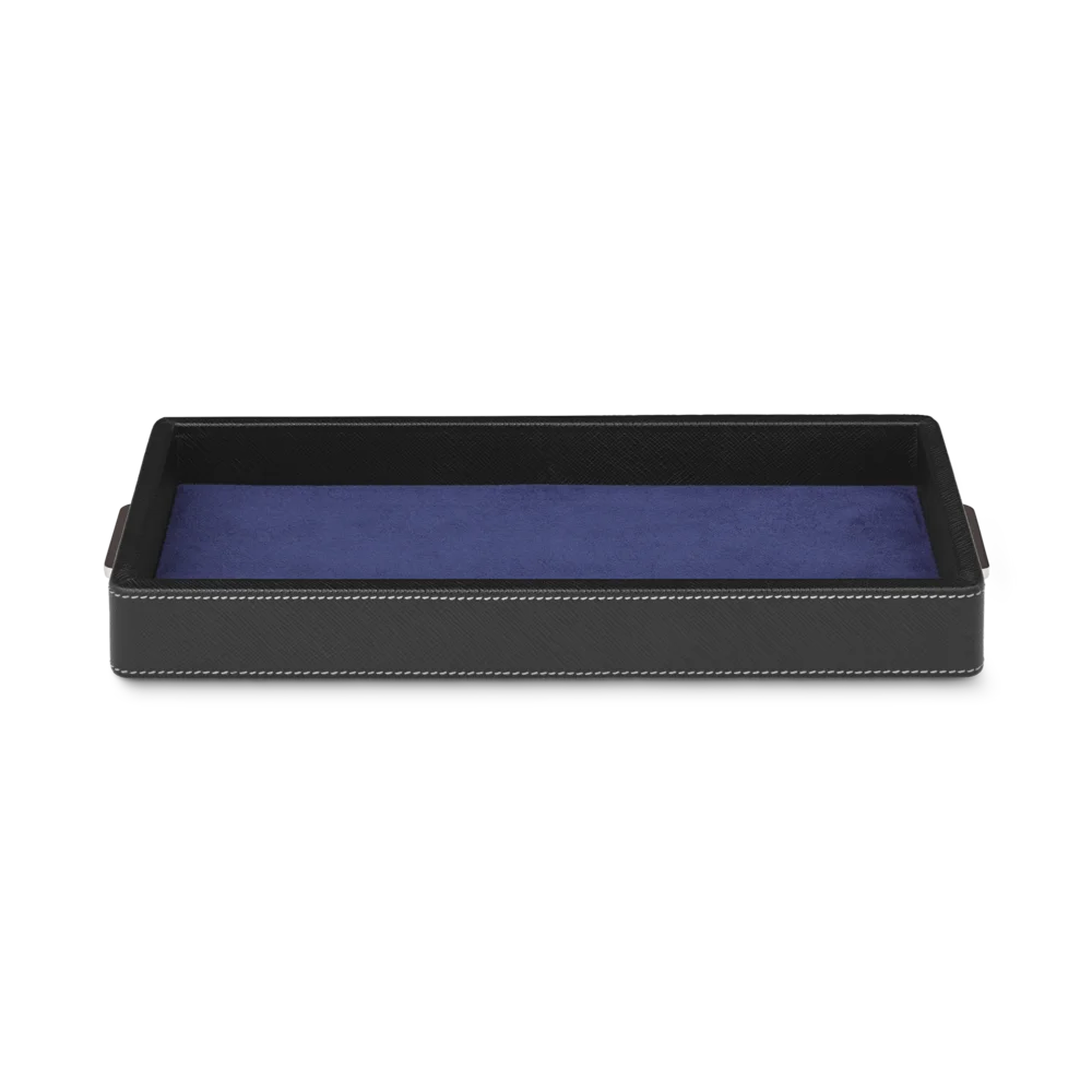 Montblanc Schreibtischbox aus Leder für drei Schreibgeräte und Tintenfass