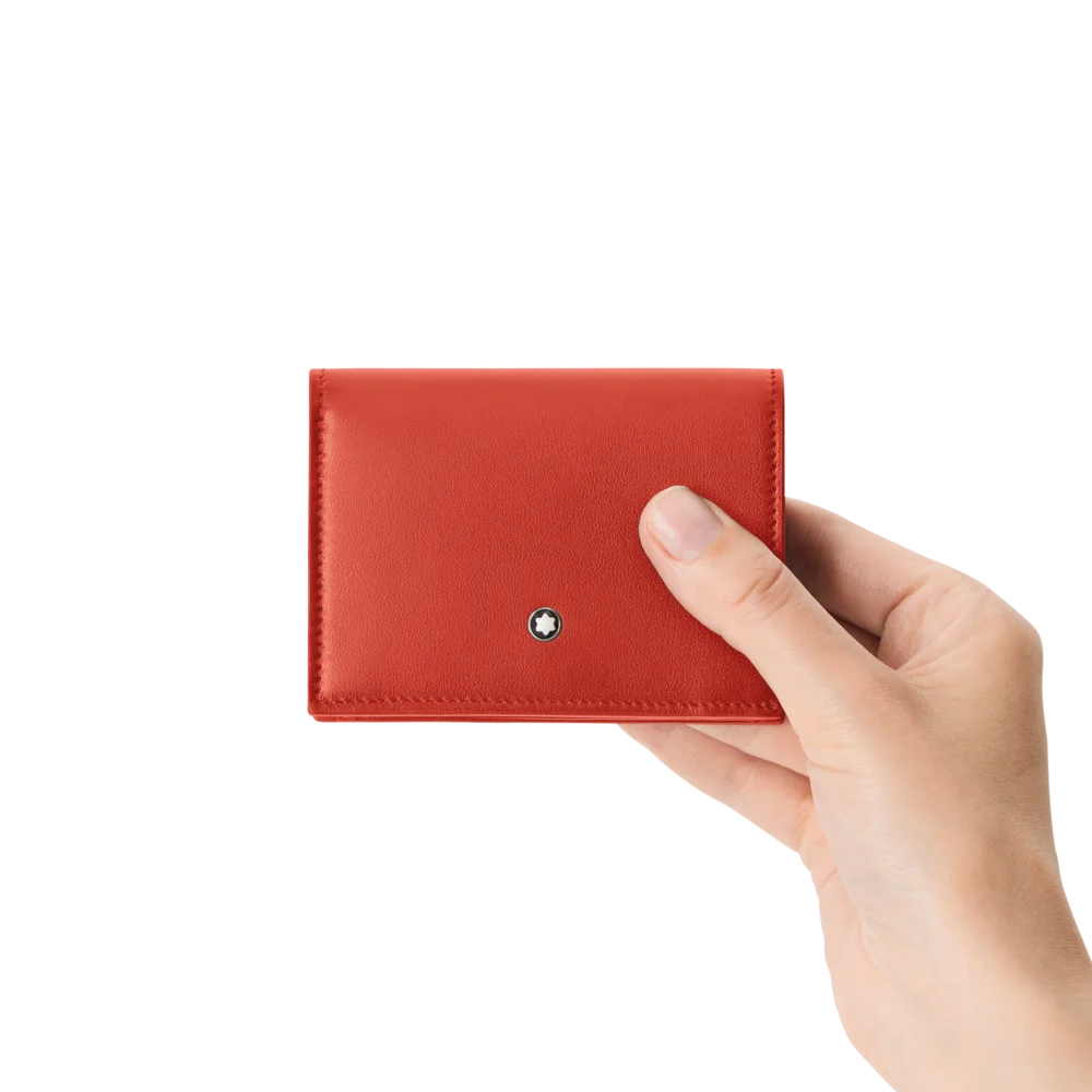Montblanc® Soft kontinentale Nano-Brieftasche in Koralle