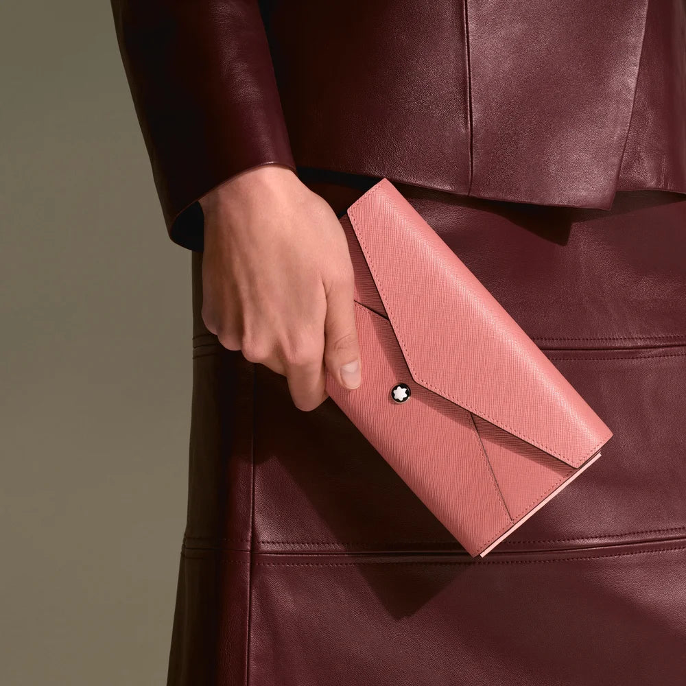 Montblanc® Sartorial kontinentale Brieftasche in zartem Rot