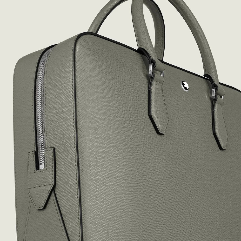 Premium Montblanc Sartorial Dokumententasche Grau für Geschäftsreisen Kitzbühel Konferenzmappe