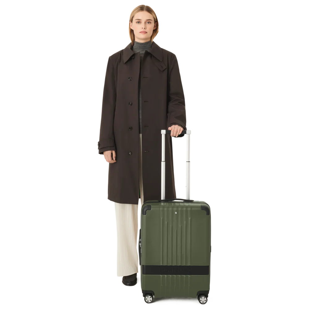Montblanc #MY4810 leichter robuster Kabinentrolley in Olivegrün