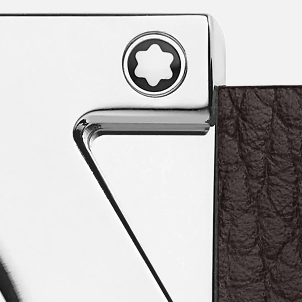 Montblanc® Gürtel 35mm - Schwarzes Ebenholzleder - Markante M-Schließe