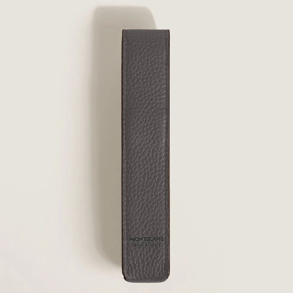 Dunkelgraues Etui Montblanc Envelope aus genarbtem Leder