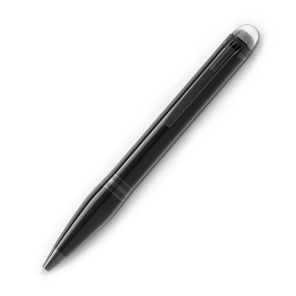 Montblanc StarWalker BlackCosmos Precious Resin Kugelschreiber in Schwarz mit grauer Kuppel