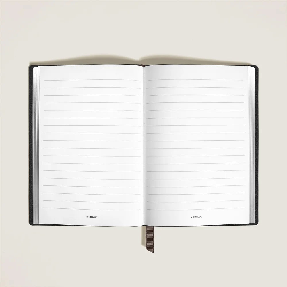 Mittelgroßes Montblanc Notizbuch mit 96 linierten Seiten in ebenholz braun