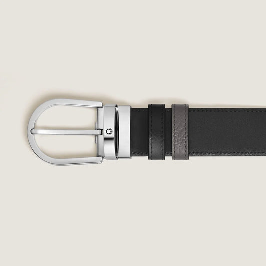 Wendbarer Montblanc Gürtel mit schwarzem Meisterstück Leder
