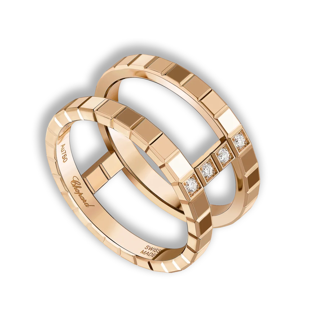 Ice Cube • Ring • Roségold • Diamant