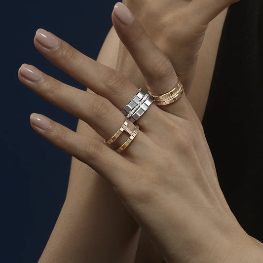 Ice Cube • Ring • Roségold • Diamant