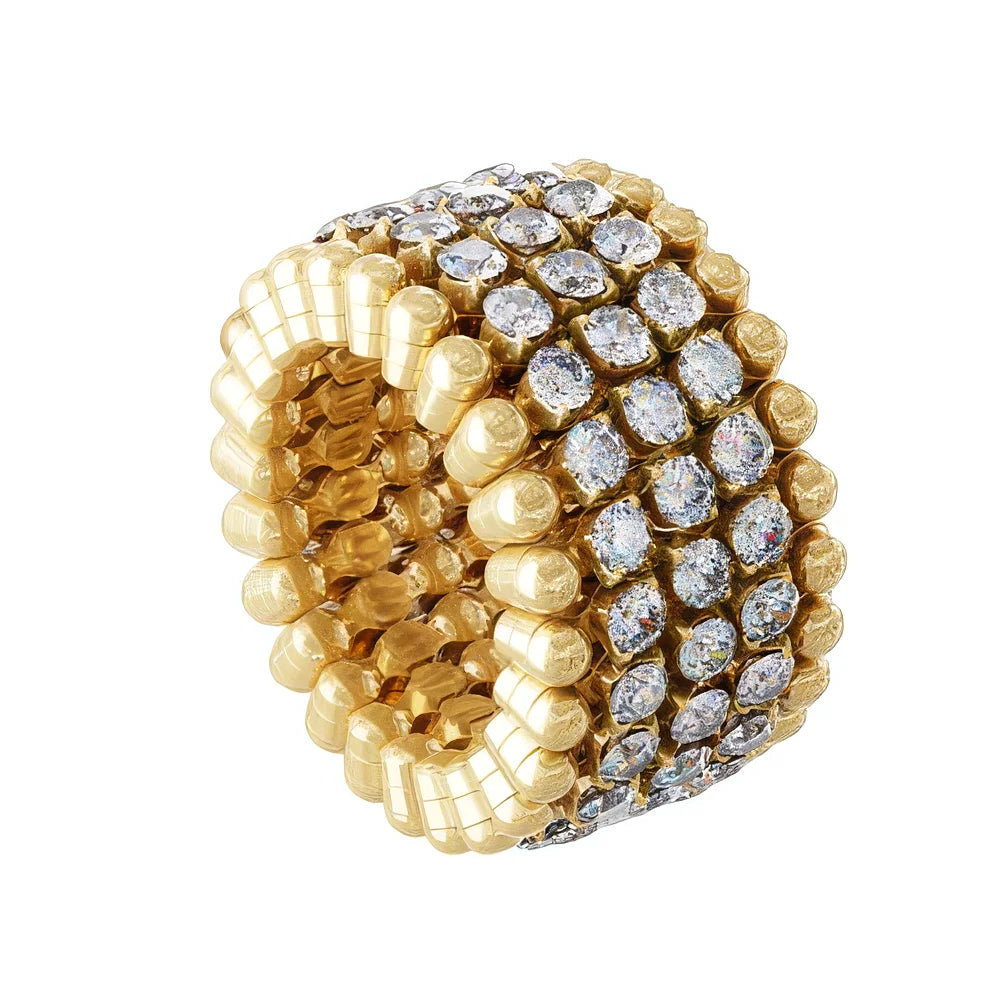 Serafino Consoli Brevetto Multi-Size Ring und Armband – exklusiver Gelbgoldring mit Diamanten, sichere Online-Bestellung im Juwelier-Tirol-Shop