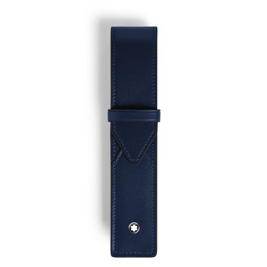 Elegantes Montblanc Lederetui für ein wertvolles Schreibgerät in Tintenblau