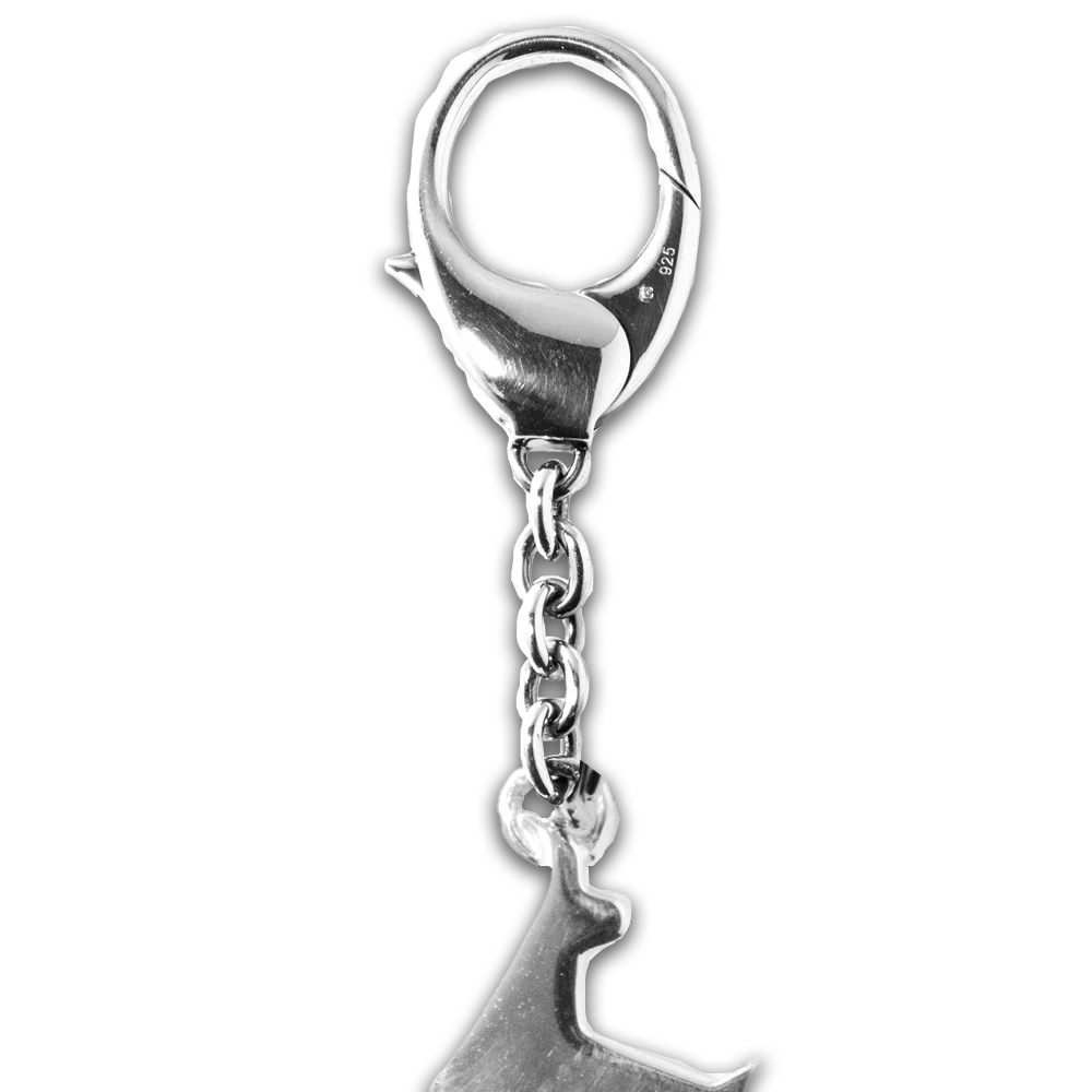 Schlüsselanhänger Kitz Gams 45 mm – Karabiner