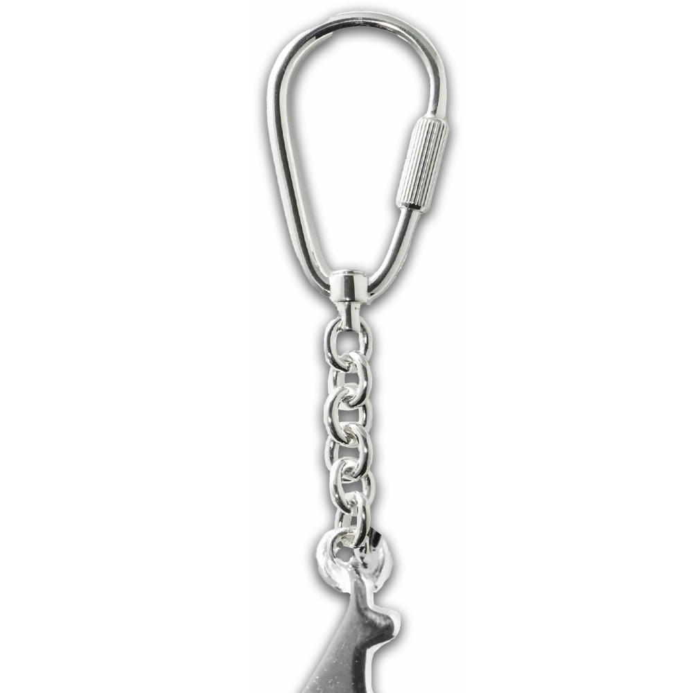 Schlüsselanhänger Kitz Gams 50 mm – Karabiner