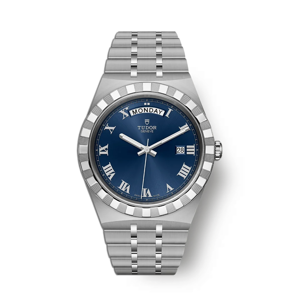Premium Tudor Royal Luxusuhr – Schweizer Automatik Herrenuhr mit Edelstahlarmband und blauem Zifferblatt, exklusiv im Juwelier Schroll Tirol Online Shop für höchste Ansprüche erhältlich