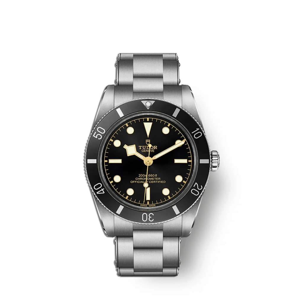 Premium Tudor Black Bay 54 – Schweizer Luxus-Automatik Taucheruhr mit schwarzem Zifferblatt, Edelstahlarmband, Saphirglas und zusätzlichem Wechselarmband, im Uhrengeschäft Schroll Tirol mit umfassender Beratung für die 1. Uhr erhältlich – perfekte Wahl für Luxusuhren-Sammler
