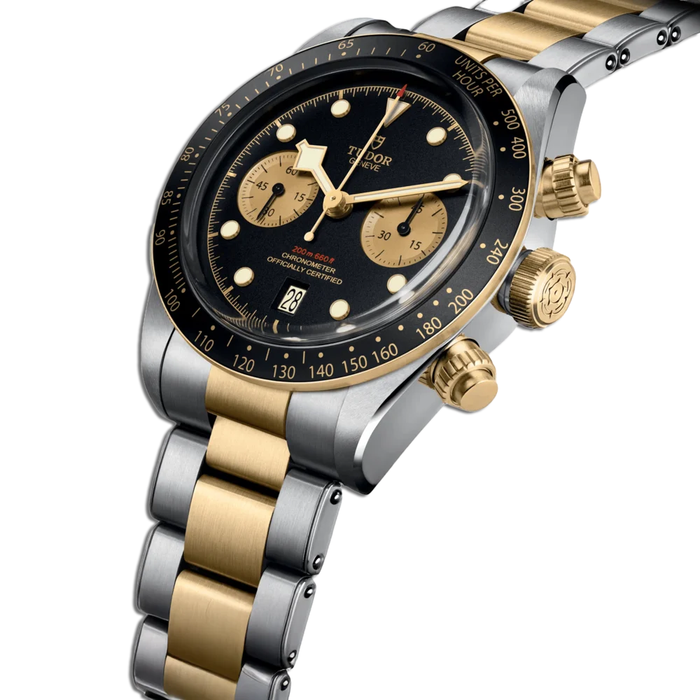 Tudor® Black Bay Chrono S&G Ziffernblatt schwarz