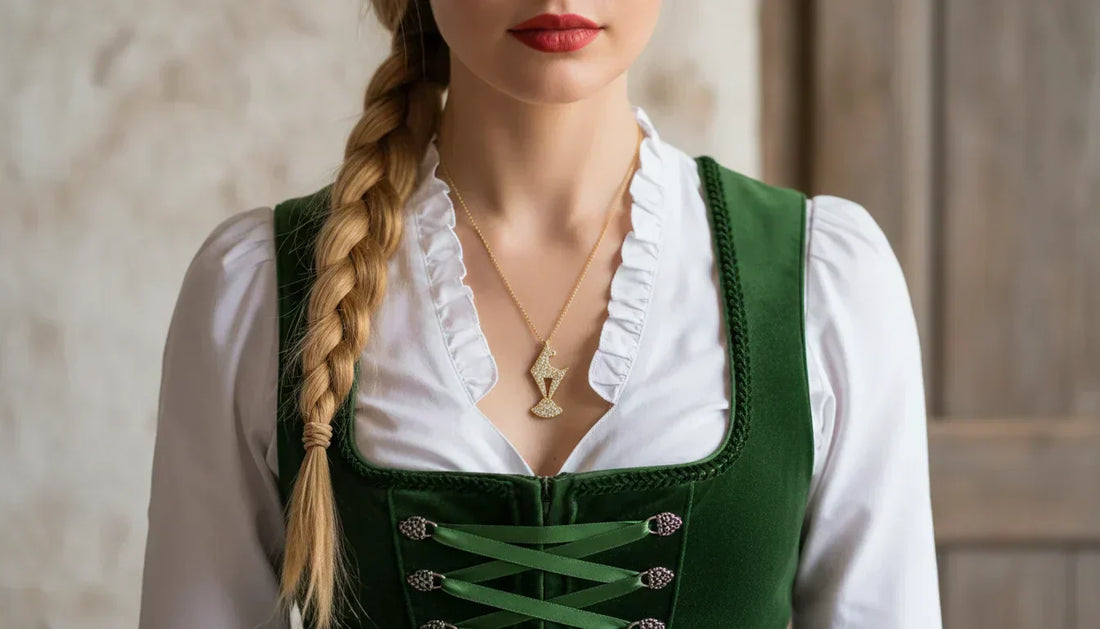 Schmuck aus Gold für das Oktoberfest