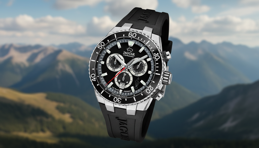 Jaguar® CERAMIC Kitzbühel – Exklusive Schweizer Herrenuhr mit Kitzbühel Gams Logo, Saphirglas und Keramiklünette, erhältlich bei Juwelier Schroll in Kitzbühel