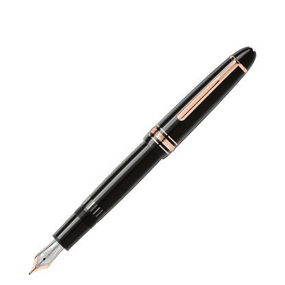 Montblanc Luxus Füllfederhalter mit handgefertigter 14 Karat Goldfeder in Roségold