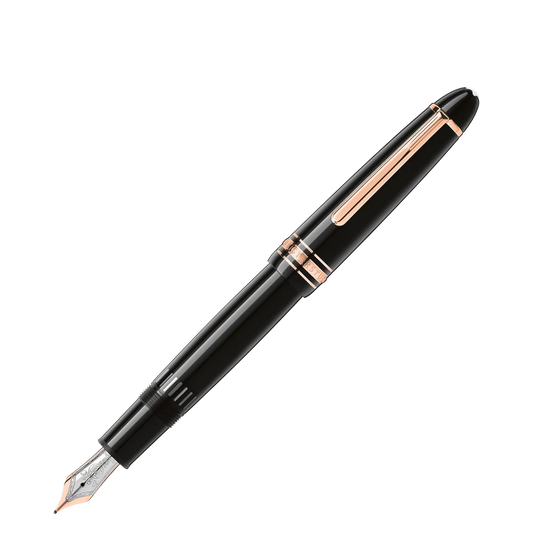 Montblanc Luxus Füllfederhalter mit handgefertigter 14 Karat Goldfeder in Roségold