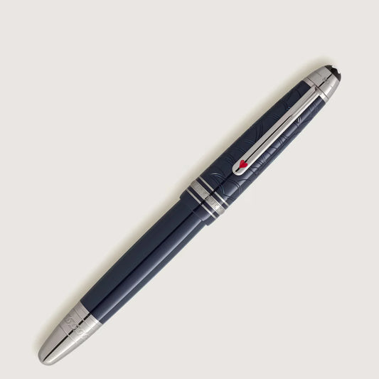 Montblanc Meisterstück Around the World in 80 Days LeGrand Füllfederhalter aus dunkelblauem Edelharz