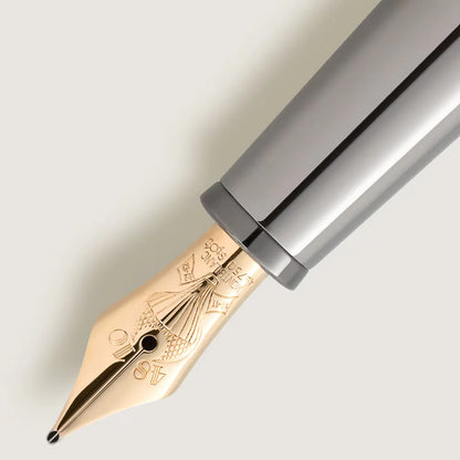 Luxus Füllfederhalter Montblanc 18K Goldfeder und rutheniumbeschichtete Kappe