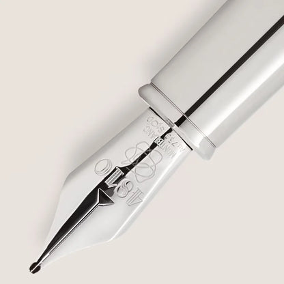 Limitierter Montblanc Füllfederhalter 750er Gold mit korallefarbenem Montblanc Emblem