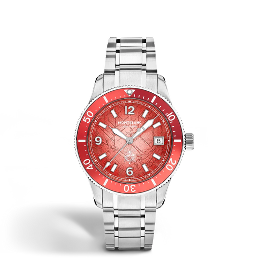 Luxus Automatikuhr Montblanc Iced Sea 0 Oxygen Limited Edition 300 Stück sauerstofffreier Edelstahl 300 Meter wasserdicht online sicher kaufen