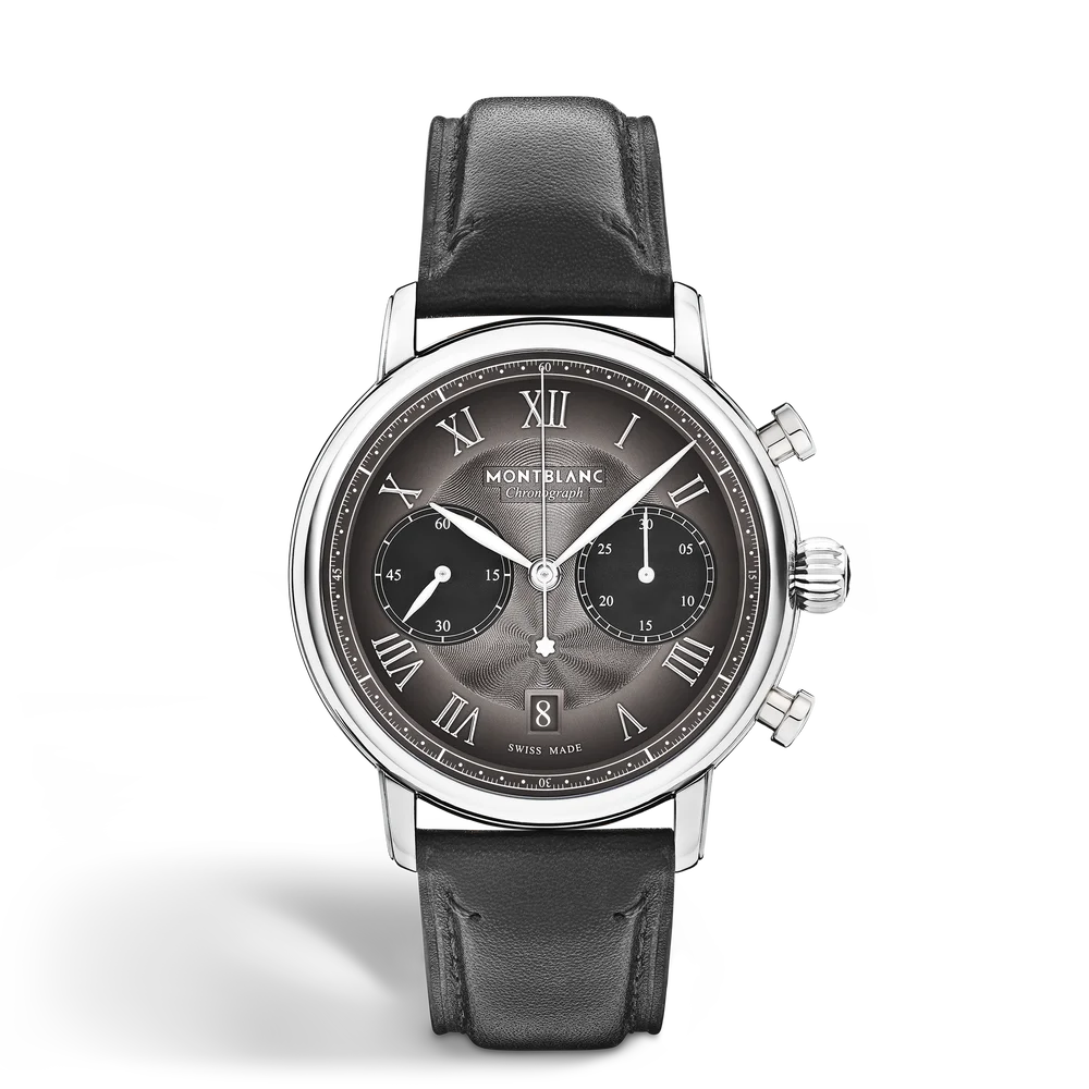 Montblanc Star Legacy Chronograph 42 mm Luxus Automatik Uhr mit anthrazitfarbenem Sfumato Zifferblatt bei Montblanc Boutique Kitzbühel Tirol online kaufen