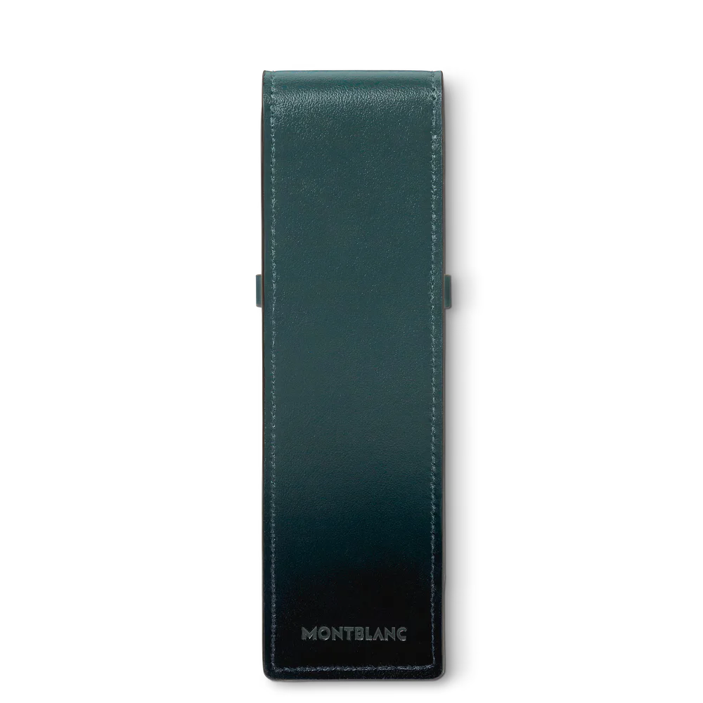 Montblanc Schreibgeräteetui aus Leder in Sfumato British Green
