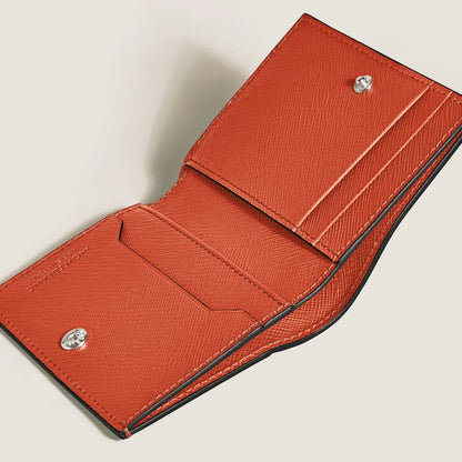 Innenansicht Montblanc Mini Geldbörse Bifold Design mit vier Kreditkartenfächern Geldscheinfach und Zusatzfächern für Belege elegantes Alltagsaccessoire