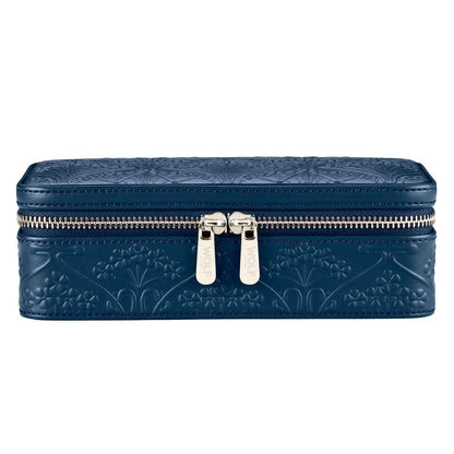 WOLF 1834 - WOLF X LIBERTY All Over Ianthe Medium Schmuckschrott-Etui Navy Luxus Schmucketui aus nachhaltigem Material mit geprägtem Design sicher im Juwelier Tirol Shop online kaufen