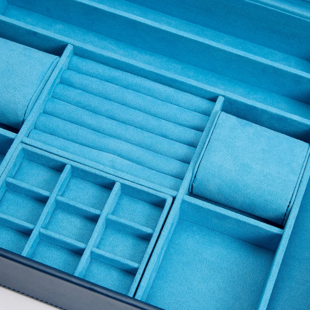 Sophia Schmuckbox mit durchsichtigen Deckel indigoblau