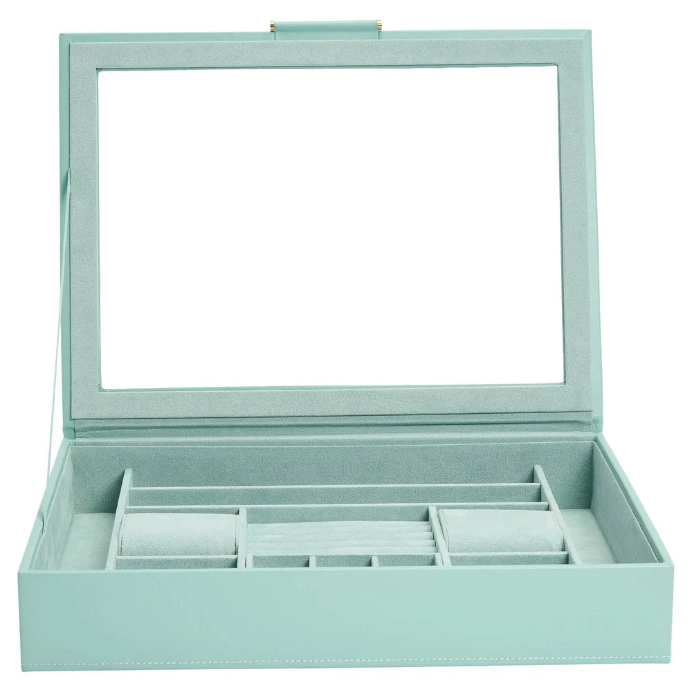 Sophia Schmuckbox mit durchsichtigen Deckel jade