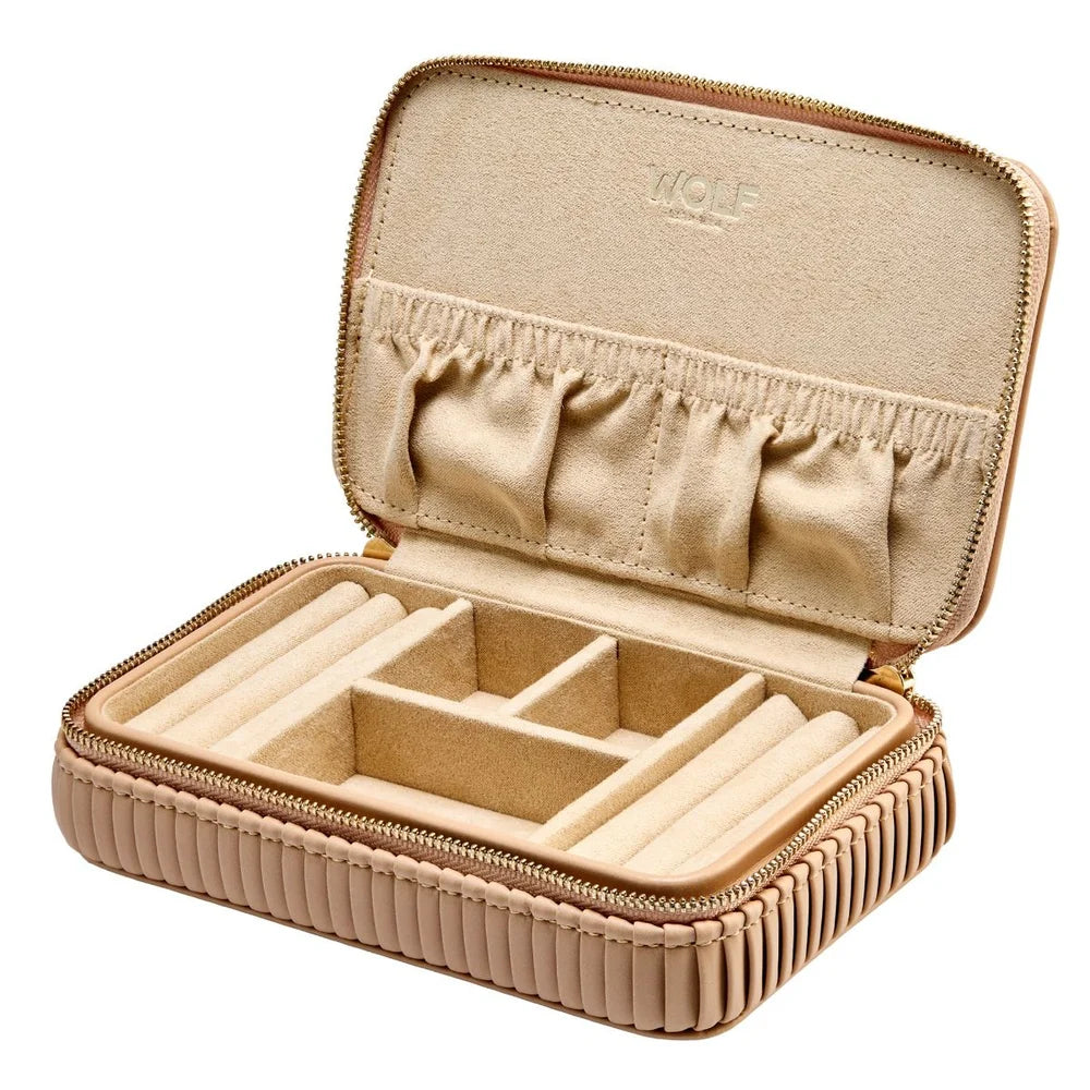 WOLF 1834 - Hochwertige Bella Jewellery Zip Case aus veganem Material, plissierten Seiten und Premium Schmuckaufbewahrung im Juwelier Tirol Shop bestellen
