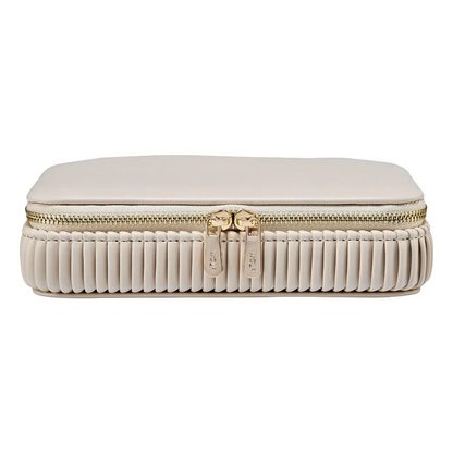 Bella Reißverschlusstasche Beige 16,5x10,2x4,4 cm mit LusterLoc™ und 3 Schmuckfächern Juwelier Schroll Kitzbühel