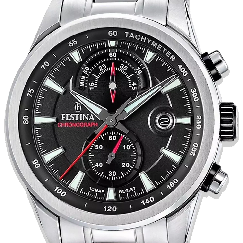 Festina Timeless Chronograph Herren F20694/6 Schwarz