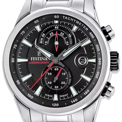 Festina Timeless Chronograph Herren F20694/6 Schwarz