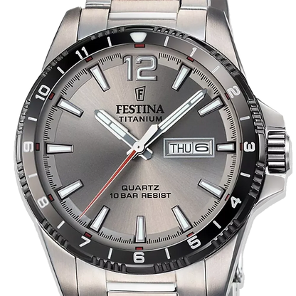 Festina Herren F20698/1 Grau Titan Armband