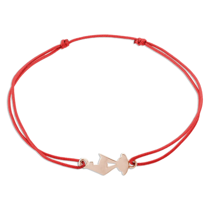 KitzSpirit© rotes Armband • KB-Gams Roségold • optional Brillant