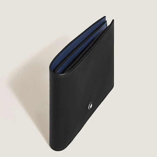 Montblanc Brieftasche 6 cc aus schwarzem Meisterstück Glattleder