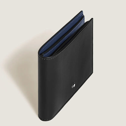 Montblanc Brieftasche 8 cc aus schwarzem Meisterstück Glattleder