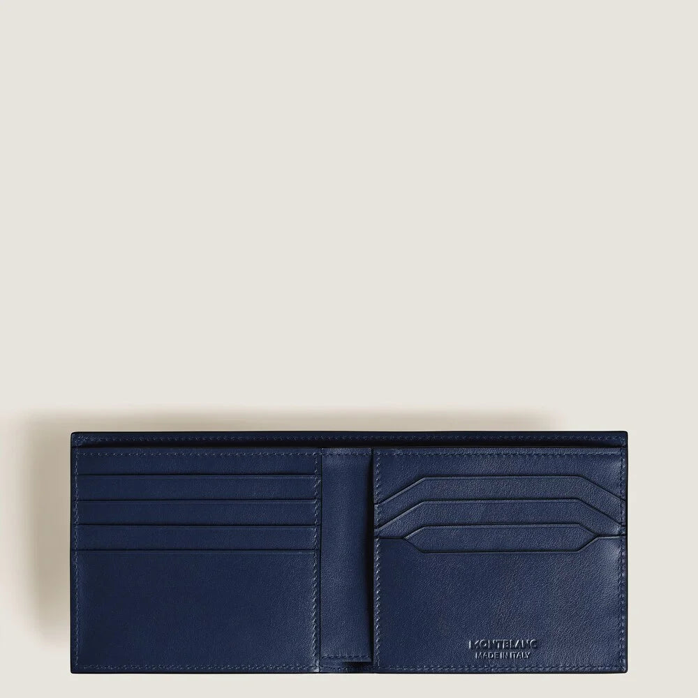 Schlanke zweifach gefaltete Montblanc Designer Brieftasche aus Leder