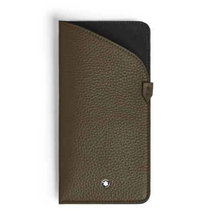 Montblanc Brillenetui aus Grain Leder in Khaki online kaufen