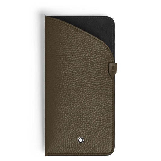 Montblanc Brillenetui aus Grain Leder in Khaki online kaufen